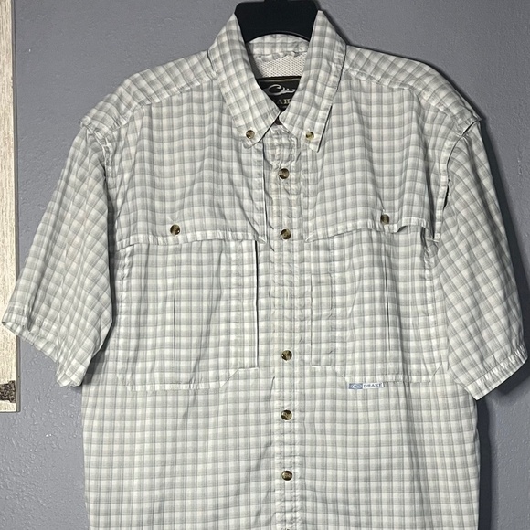 Drake Waterfowl FeatherLite Plaid Wingshooter Shirt Men’s Small Vented S/S Fish - Picture 1 of 8